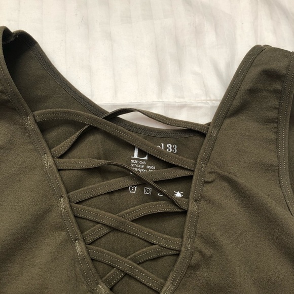 Stretchy Bodycon Dresses (black & army green) - Picture 2 of 4